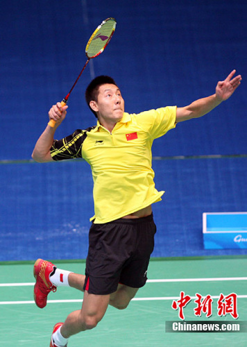 中国选手陈金晋级羽毛球男子单打四强