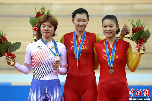 亚运会中国自行车队再添一金牌