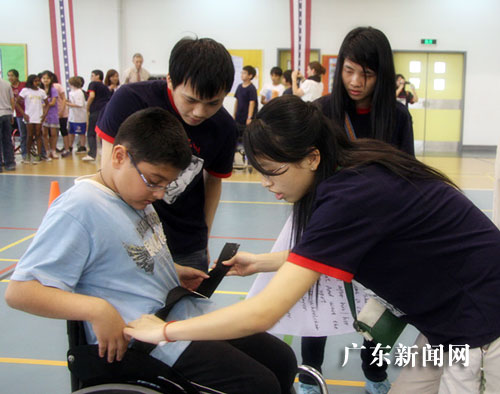 中美学生体育交流会:消除残疾人歧视(图)