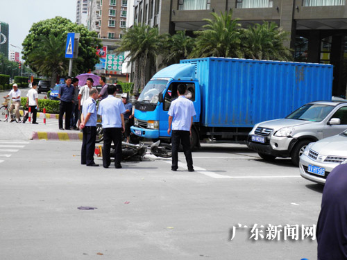 广东汕尾城区交通乱 小事故频繁发生
