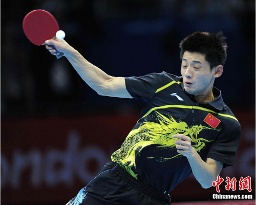 奥运乒乓球男单决赛 张继科4:1胜王皓(图)(8)