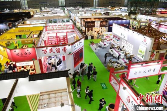 2019中国(深圳)国际秋季茶产业博览会一号展馆。　陈文 摄