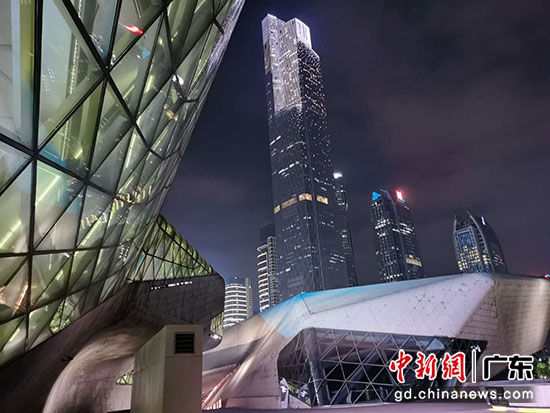 广州珠江新城夜景（资料图）