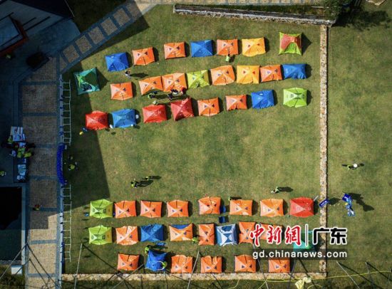 亲子户外营地体验活动现场。 广州市体育总会 供图 