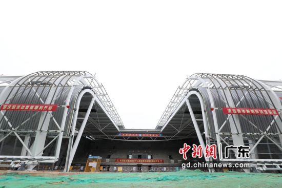 清远奥体中心是2022年广东省第十六届运动会的主场馆。通讯员 供图 