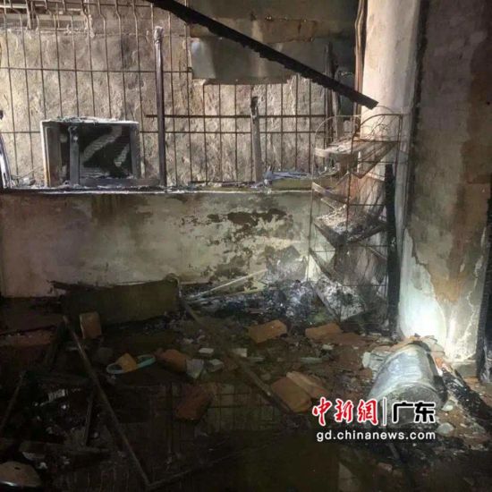 发生火灾的民宅 作者 广州市公安消防支队越秀区大队 供