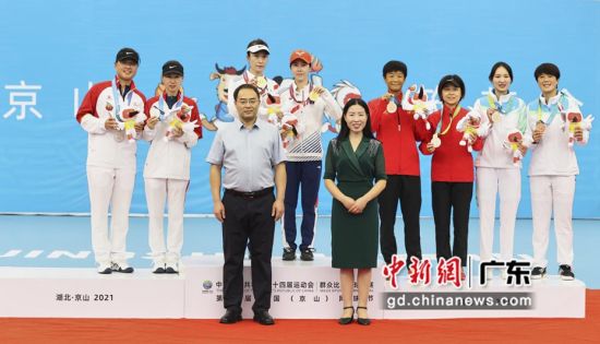 颁奖现场 作者 广东省网球协会 供图