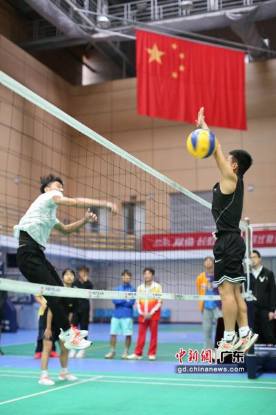 气排球比赛现场 作者 广州市体育总会 供图