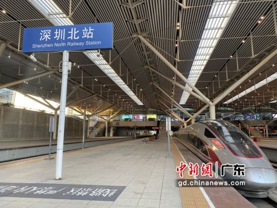 图为赣深高铁全线试运行。深圳站 供图