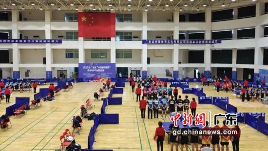 比赛现场 作者 广州市乒乓球协会 供图