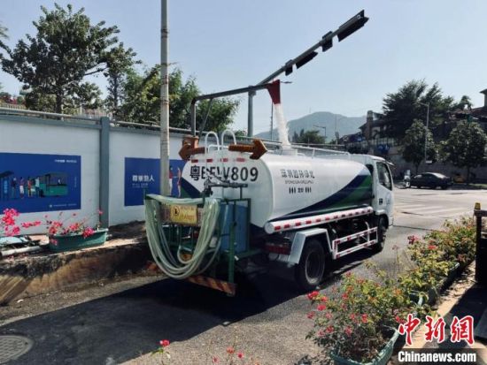 深圳各区积极推动再生水利用工作，图为龙华区再生水取水点。　广东省水利厅 供图