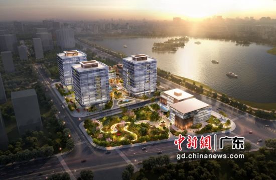 广州市白云湖滨未来科技产业园项目效果图。通讯员 供图