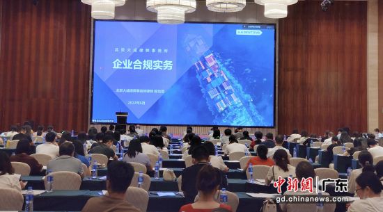 广东省贸促会在阳江举行RCEP政策规则及企业合规专题宣讲会。广东省贸促会 供图