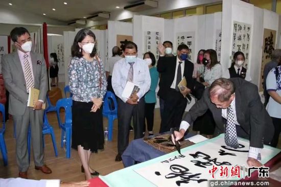 东盟-中国书法联展在文莱开幕。通讯员 供图