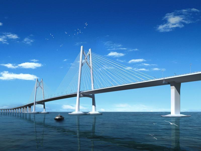 780吨 中国结 港珠澳大桥首个标志性景观呈现