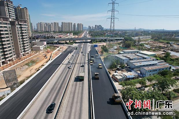 省道S540线阳江雅韶至白沙段扩建工程的施工建设路段1 农发行供图